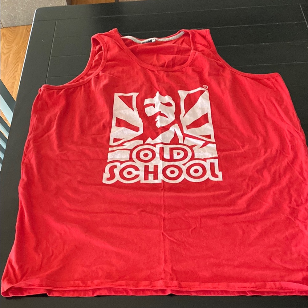 Old School Labs men’s red tank top, size XL